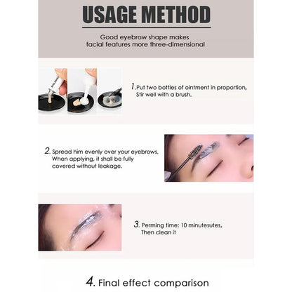 Eyebrow & Eyelash Coloring Kit, 1/2 Box Waterproof Eyebrow & Eyelash Styling Kit, Smudge Proof Eyebrow Shading & Filling Kit, Long Lasting Eye Brow Coloring Pen, Eye Cosmetics, Summer Gift