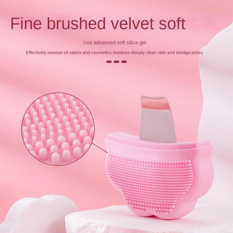 2 in 1 Facial Cleansing Brush, Manual Silicone Facial Scrubber, Professional Facial Skincare Tool for Women