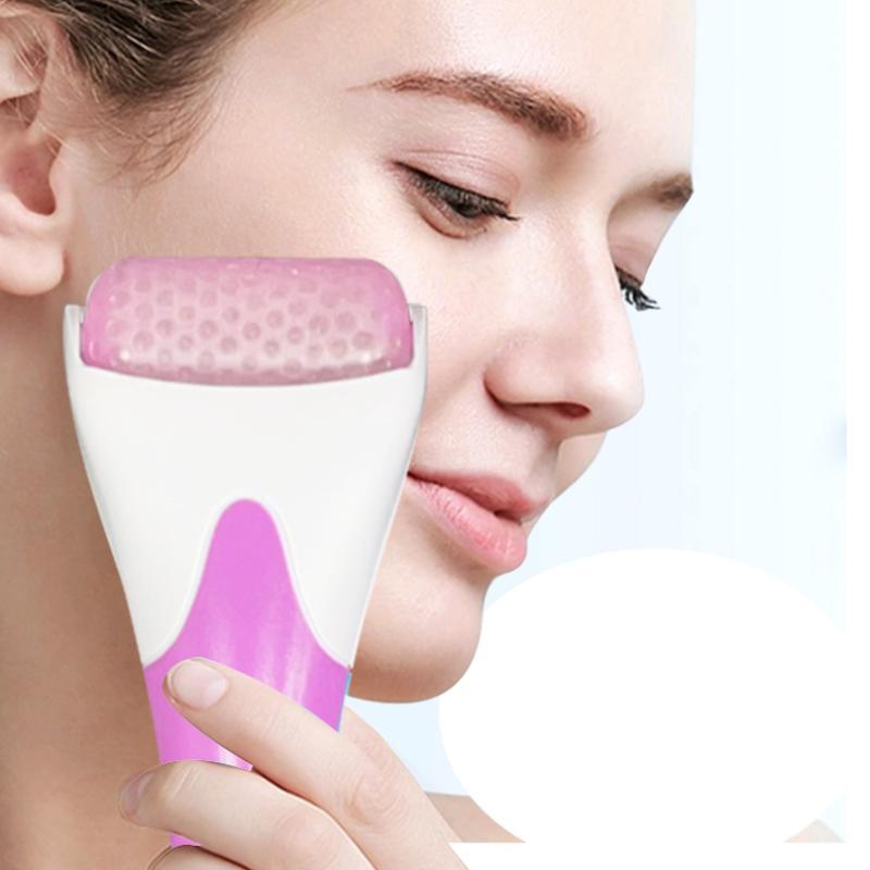 Comfort Skincare Ice Compress Massage Roller, Colorblock Facial Massage Tool, Skincare Beauty Product for Women