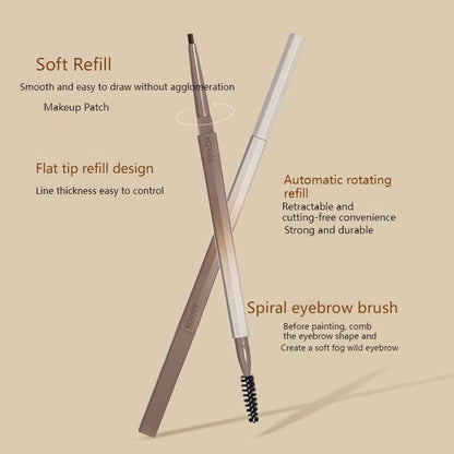 Double-ended Eyebrow Pencil, Waterproof Long Lasting Eyebrow Pencil With Eyebrow Brush, Eyebrow Makeup Product