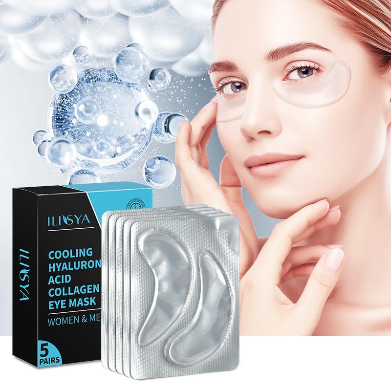 Hyaluronic Acid Eye Mask, 5 Pairs Moisturizing Eye Patches, Eye Care Products for Women & Men, Daily Skincare Products