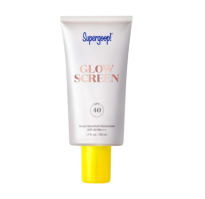 Supergoop! Glowscreen (SPF 40) - 1.7 fl oz - Glowy Primer + Broad Spectrum Sunscreen - Adds Instant Glow - Helps Filter Blue Light - Boosts Hydration with Hyaluronic Acid, Vitamin B5 & Niacinamide