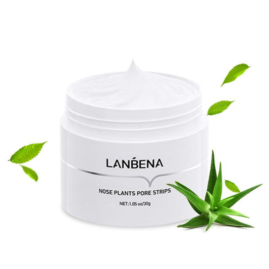 LANBENA 30g Blackhead and Whitehead Remover Mask + Nose Patch: Gentle and Effective Pore Care for Deep Cleansing. 1.05oz Facial Exfoliation and Blackhead Makeup Remover Strip for Face and Nose. Portable 30g Nose Mask for Acne and Deep Facial Exfoliation