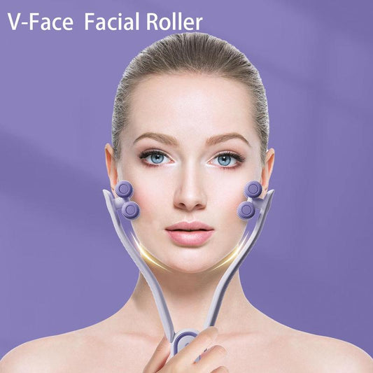 Double Roller Face Slimming Clip, Manual Face Slimming Tool, Professional Skincare Tools for Women