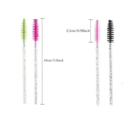 Disposable Eyelash Makeup Brush, Portable Travel Lashes Extension Spoolie for Mascara, Eyebrow Brush, Make Up Brushes, Summer Makeup