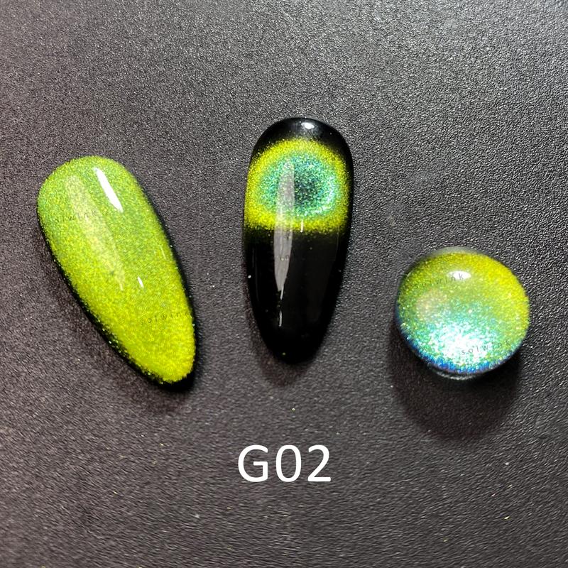 5pcs/lot Galaxy Color Shifting Cat Eye Gel Nail Polish Set Magnet Polish