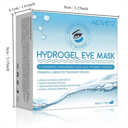 Hydrogel Eye Mask, 60pcs/box Under Eye Mask, Eye Care Product for Men & Women, Mask for Reducing The Look Of Dark Circles, Puffiness