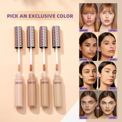 Long-lasting Waterproof Liquid Concealer, 4pcs/set Sweat Resistant Stain Covering Concealer Cream, Concealer Stick, Makeup for Women Use