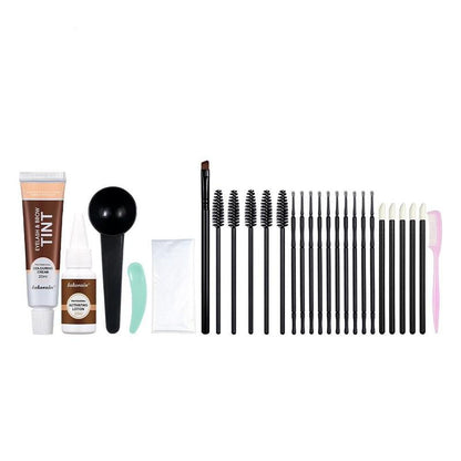 Eyebrow Tint Kit, 1 Set Eyebrow Tinting Kit, Natural Eyebrow Color Tinting Kit, Eye Brow Makeup Kit, Professional Makeup Kit for Women, Makeup Products