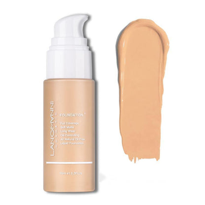 1 Piece Matte Long-lasting Foundation, Oil Control Foundation, Moisturizing Liquid Foundation, Contouring, Dark Skin Covering, Highlighting, Concealing Foundation Cream, Full Coverage Flawless Makeup Cream, Long Lasting Lightweight Concealer Foundation