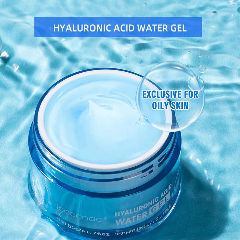 Hyaluronic Acid Water Gel, Moisturizing Face Lotion, Hydrating Nourishing Skin Care