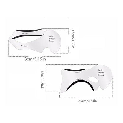 Reusable Eyeliner Stencil Set, 10pcs Reusable Eyeliner Template, Professional Makeup Tool for Women