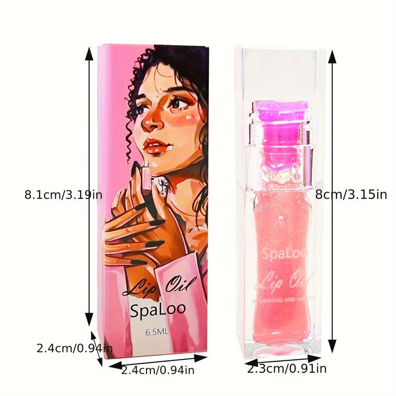 Color Changing Lip Oil by SpaLoo Cosmetics Moisturizing Easy Lip Plumping Oil Doodle Lip Oil Lip Plumping Lipstick Oil Volumizing Long Lasting Replenishing Nourishing Water-resistant Smooth Hydrate Lightweight