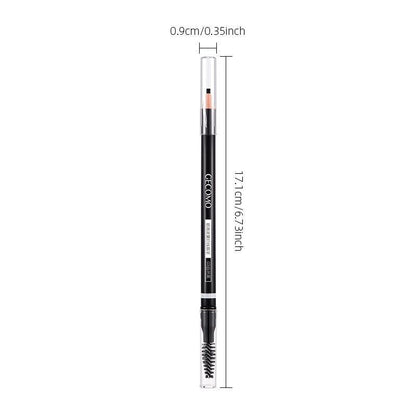 Double-ended Eyebrow Pencil, 1 Count Waterproof Long Lasting Tear Thread Eyebrow Pen, Eye Makeup Products