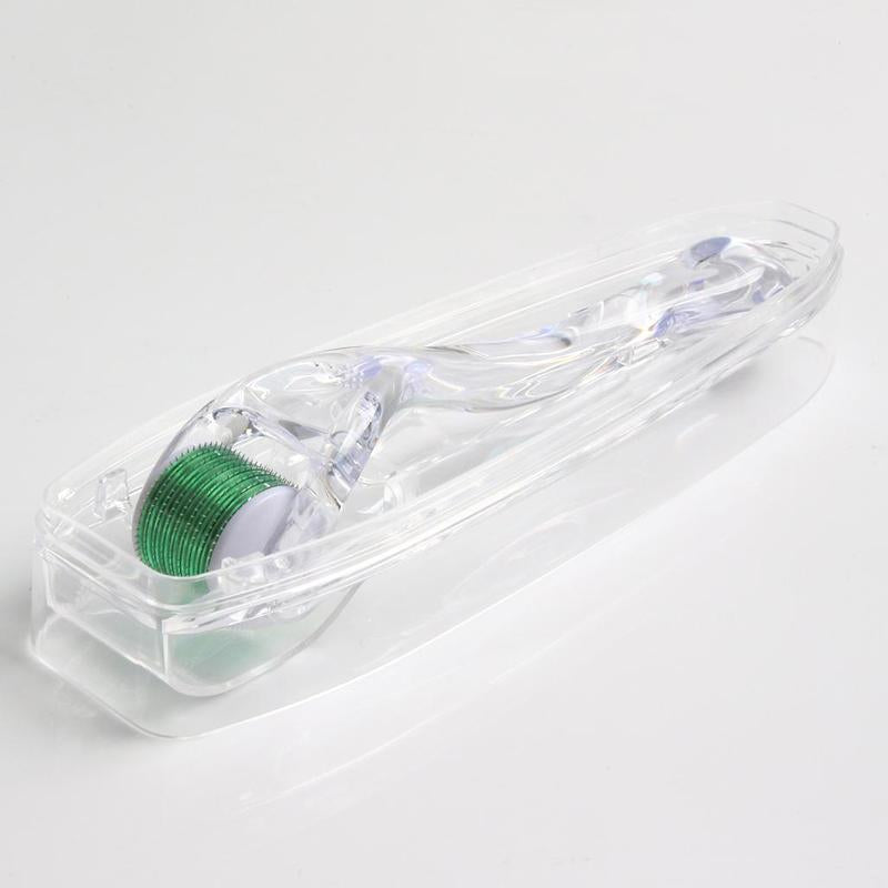 Facial Massage Roller, Transparent Handle Green Head Massage Roller, Professional Skincare Tools for Face & Body