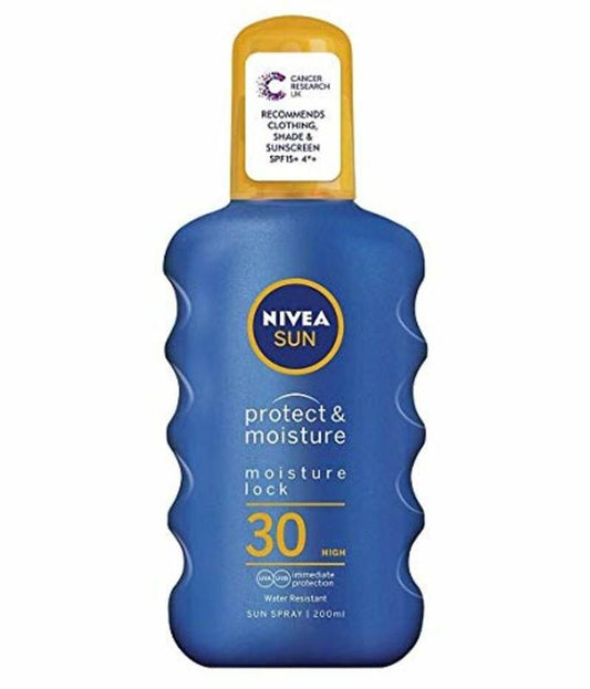 6 x NIVEA SUN Moisturising Sun Spray SPF30 High 200ml