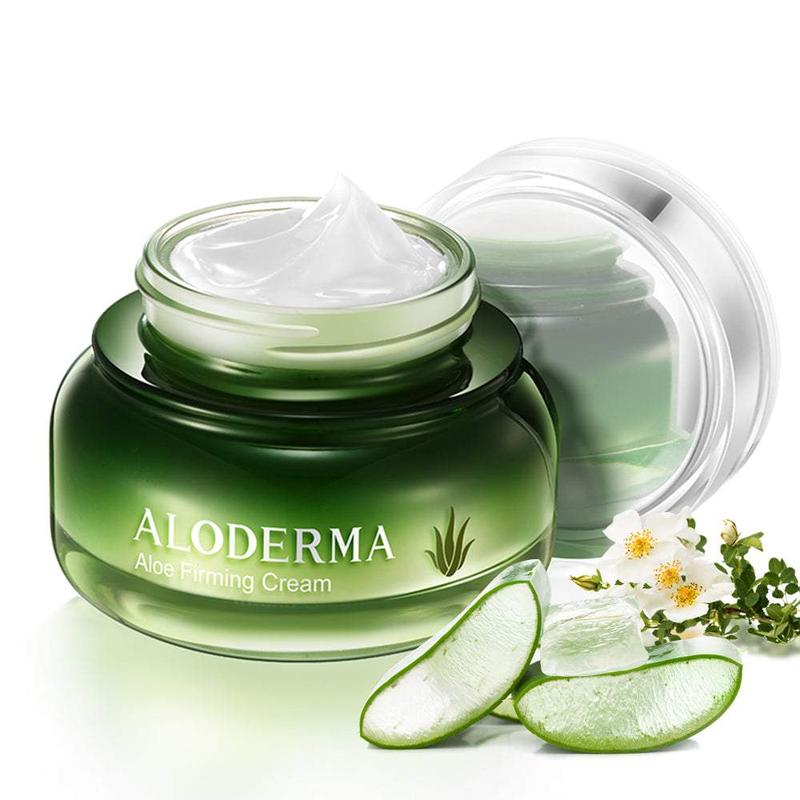 ALODERMA Aloe Firming Face Cream - Made at the Source with 67% Organic Aloe Vera - Firming Face & Neck Cream with Vitamin E, Jojoba and African Birch Bark - Natural Renewing Face Cream to Defy Aging, 1.7oz Rejuvenating Age-Defying Skincare