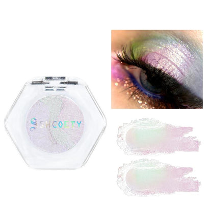 Glitter Eyeshadow, 1 Count Eyeshadow Powder, Long Lasting Shimmering Eye Shadow Makeup Products, High Pigmented Glittering Blendable Eyeshadow Powder, Colorful Eye Makeup Products